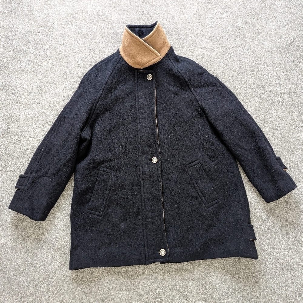 Peter James Wool & Cashmere Coat Jacket Size XLarge